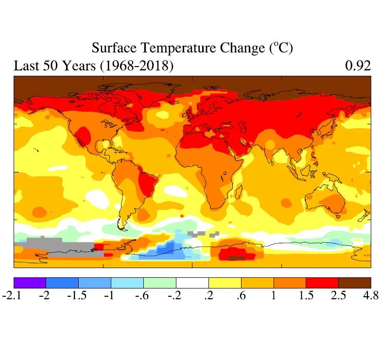 Surface Temperature Change